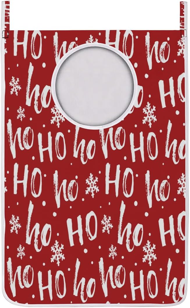 Festive Hanging Laundry Hamper for Space-Saving Storage