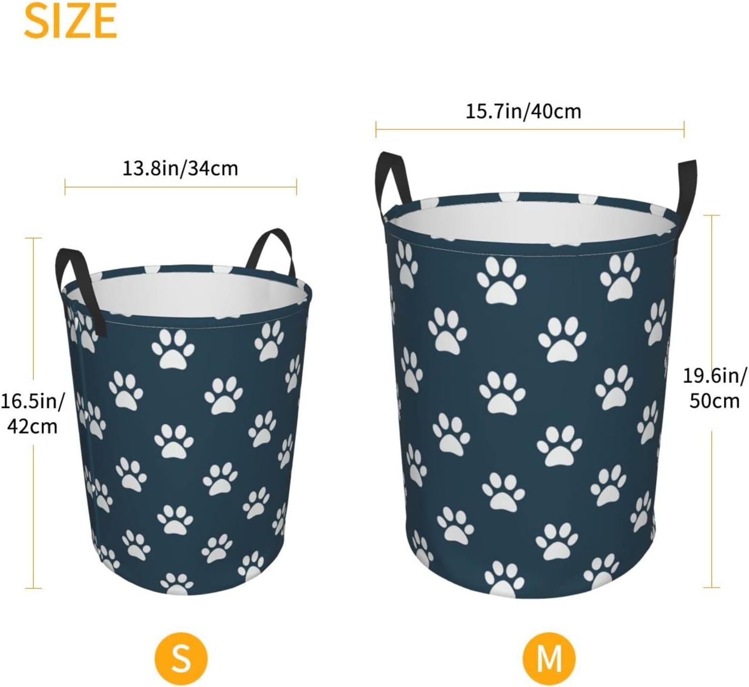 Collapsible Laundry Hamper with Handles for Pets Durable Waterproof