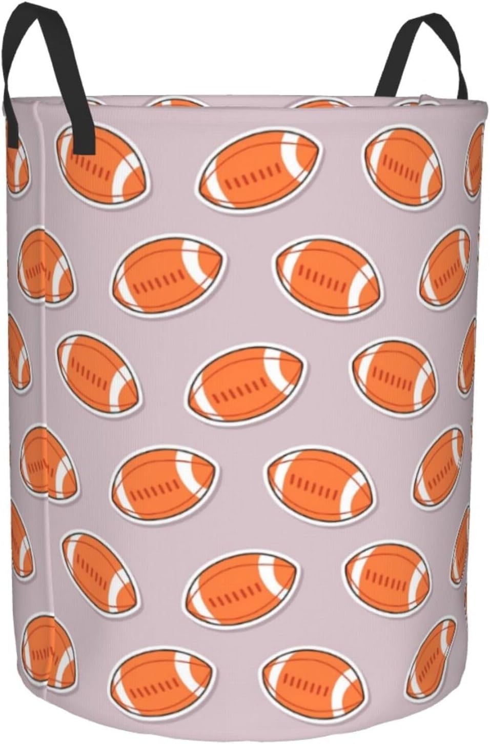 Durable American Football Collapsible Laundry Basket for Storage Travel Organization