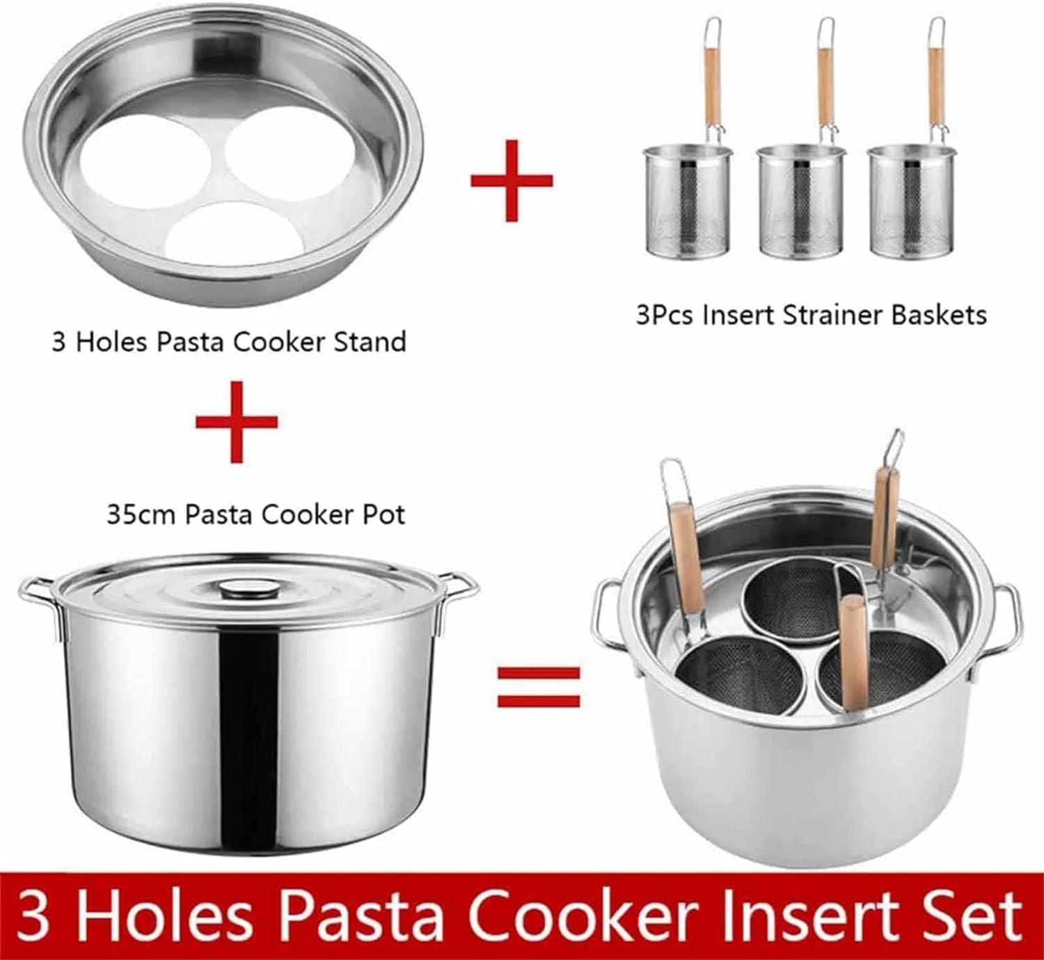 Stainless Steel Pasta Cooker Perfect for Home Kitchen