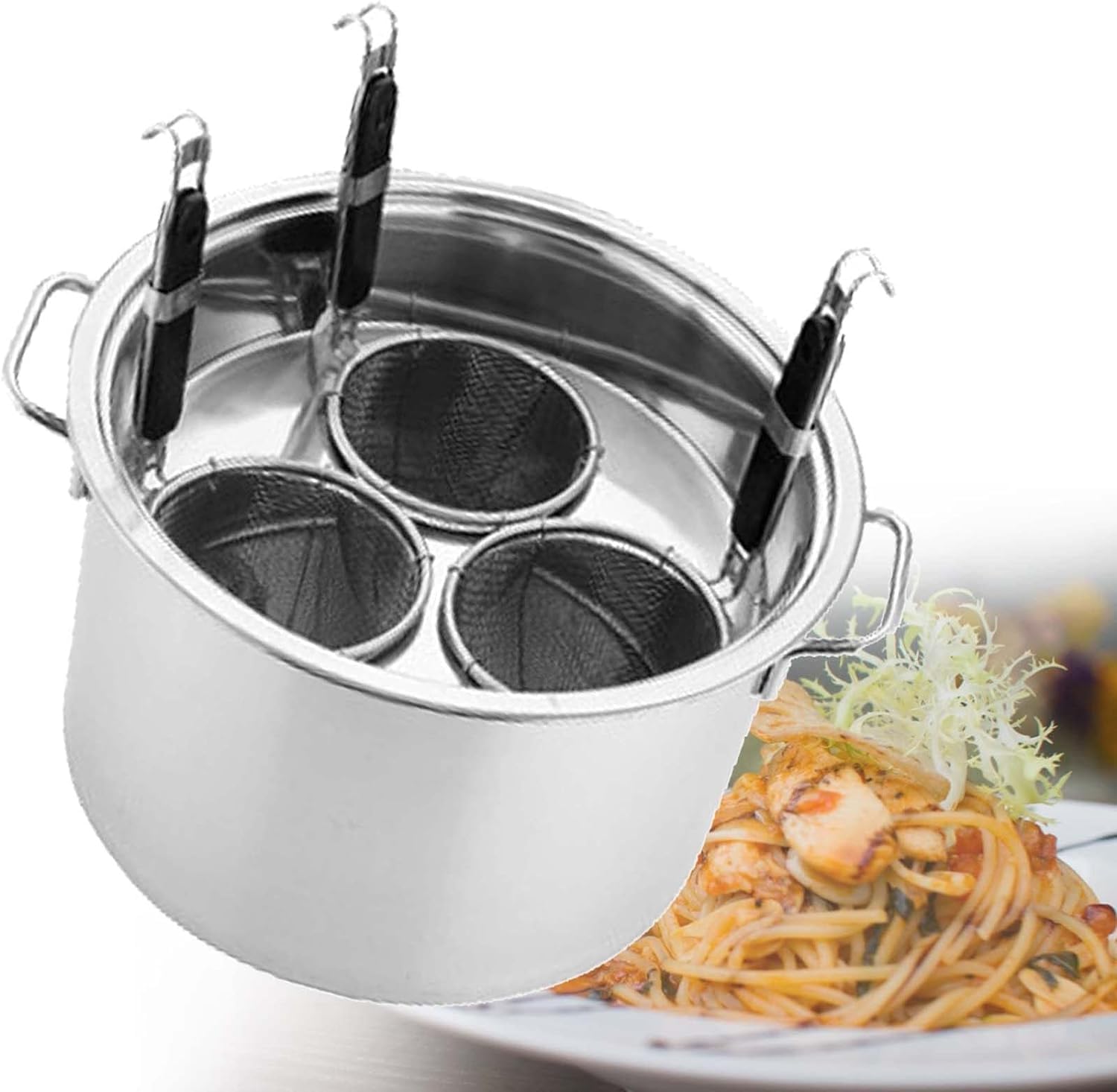 Stainless Steel Pasta Pot Set Induction Compatible - Home Investment