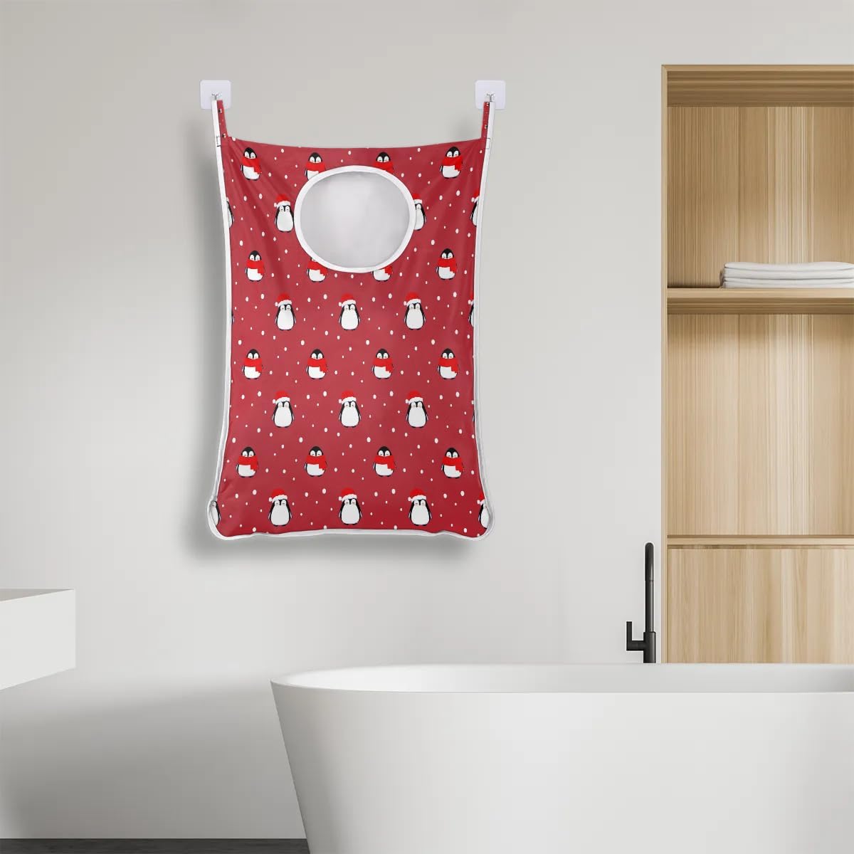 Hanging Penguin Laundry Hamper