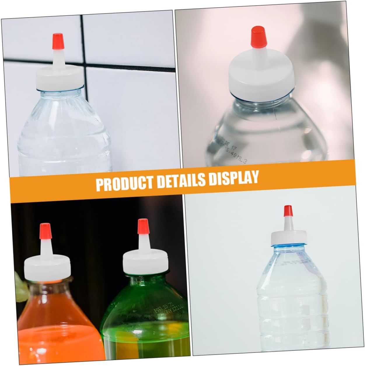 CIYODO Plastic Replacement Bottle Caps for Soda Squeeze Bottles