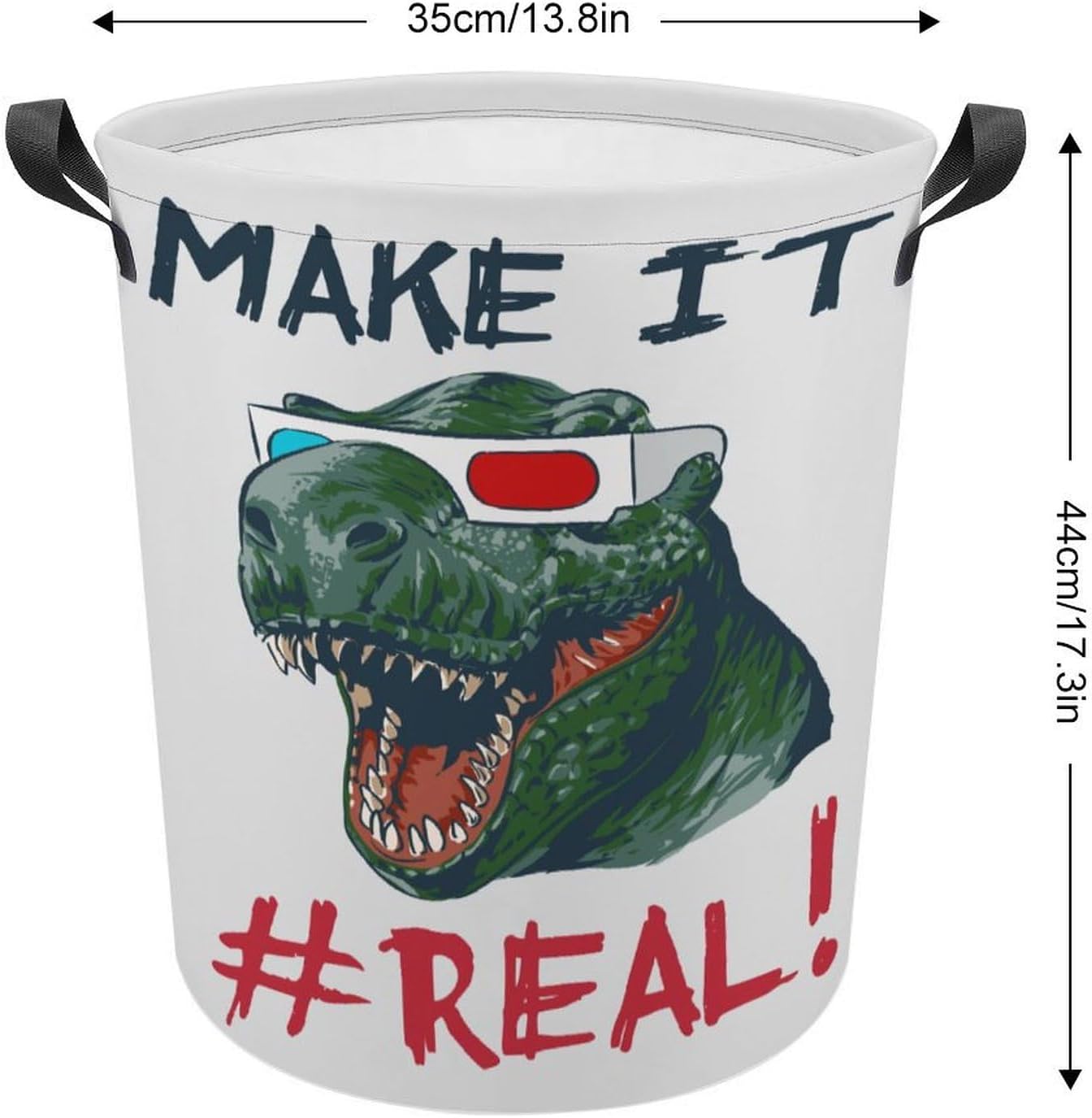 MEIKKO Dinosaur Head 3D Glasses Laundry Hamper