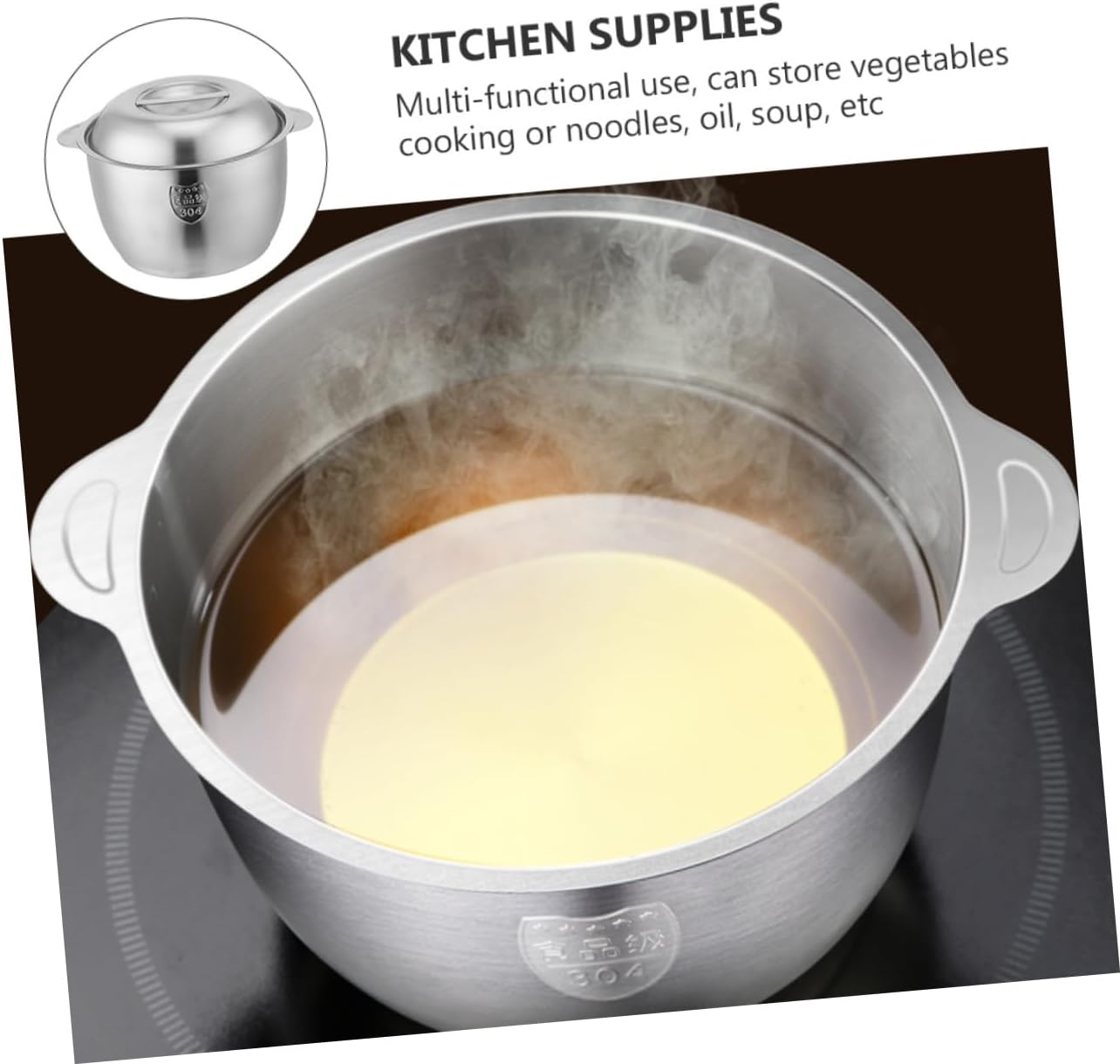 Rust-Resistant Vegetable Steamer Pot with Handles Safe and Professional Use