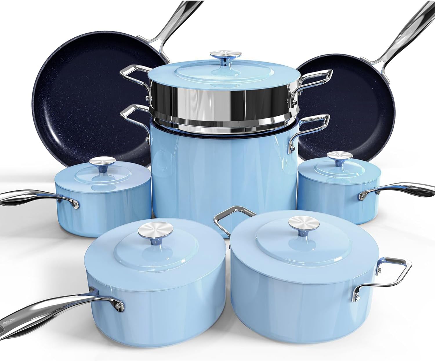 Premium Nuwave Lux Cookware Set - Eco-Friendly Durable