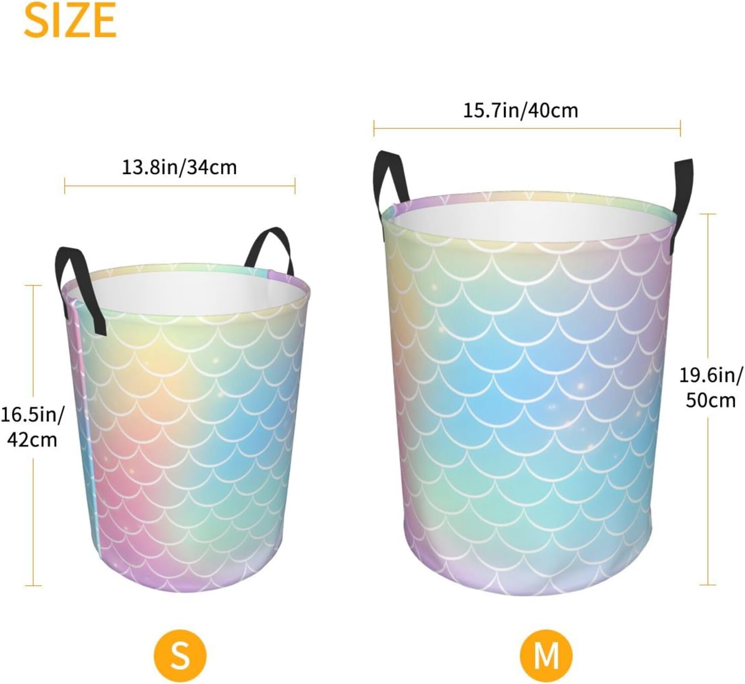 Large Collapsible Laundry Hamper with Handles