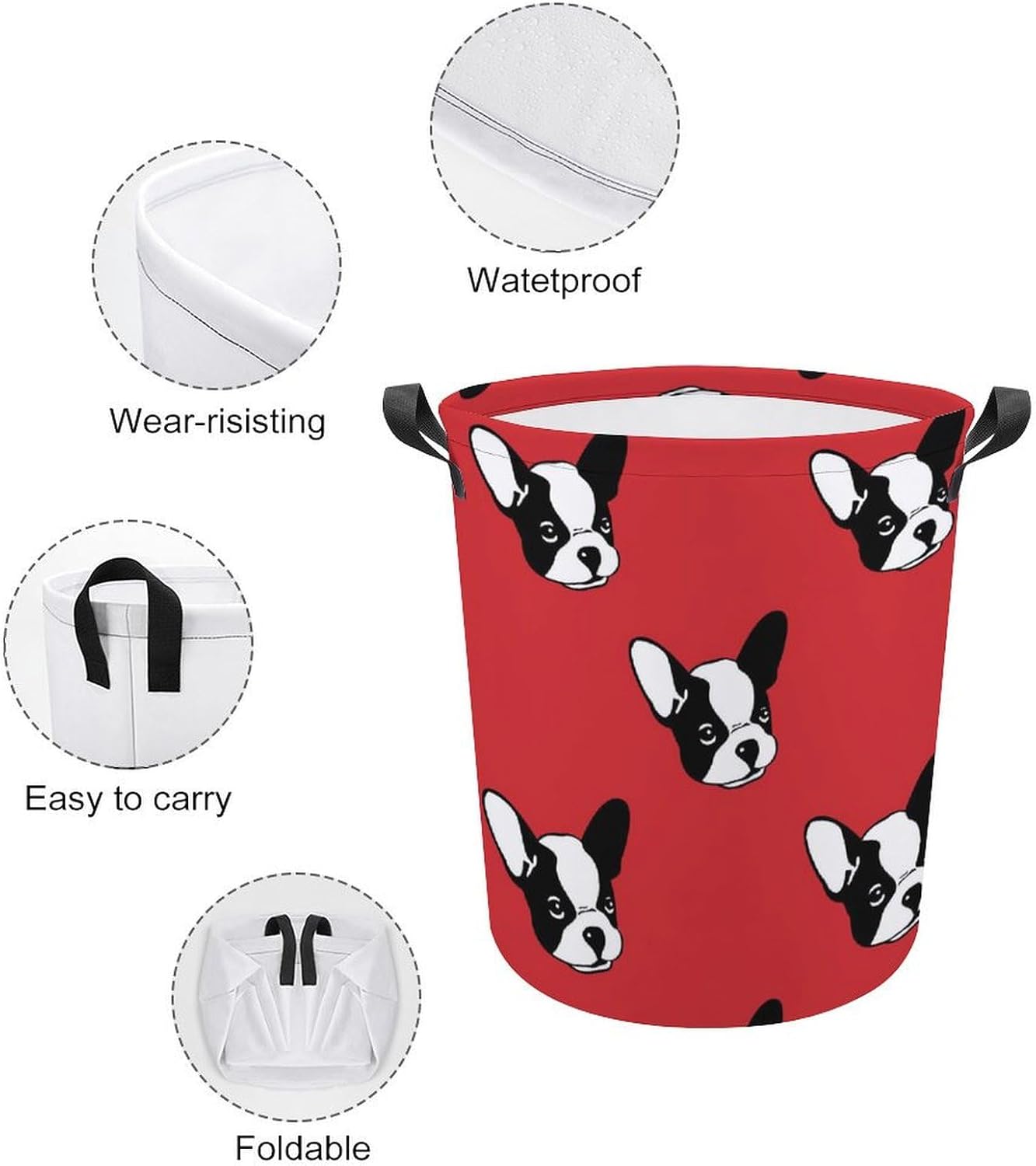 Meiko French Bulldog Storage Basket