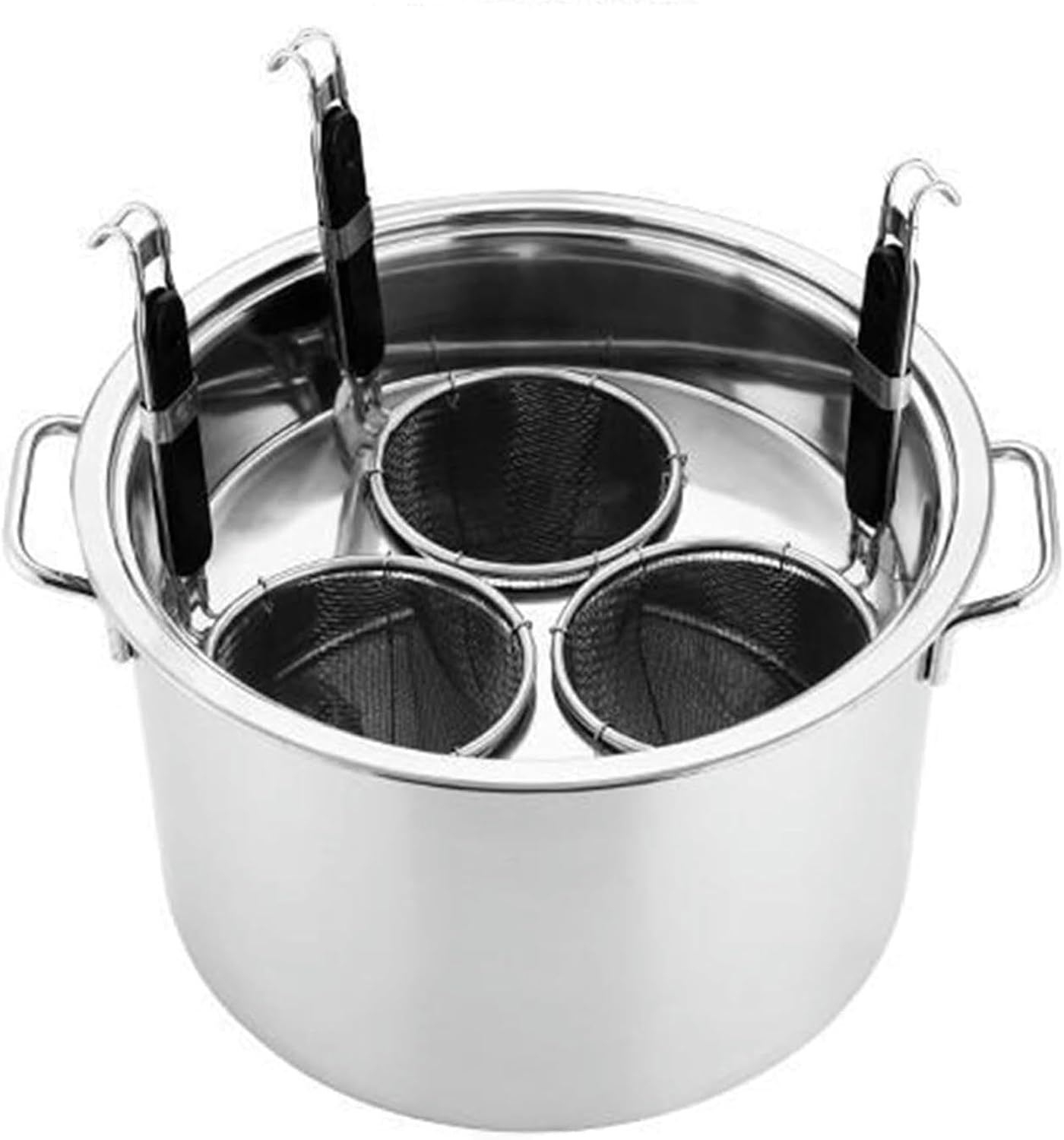 Stainless Steel Home Kitchen Pasta Pot with Colander and Divider Set