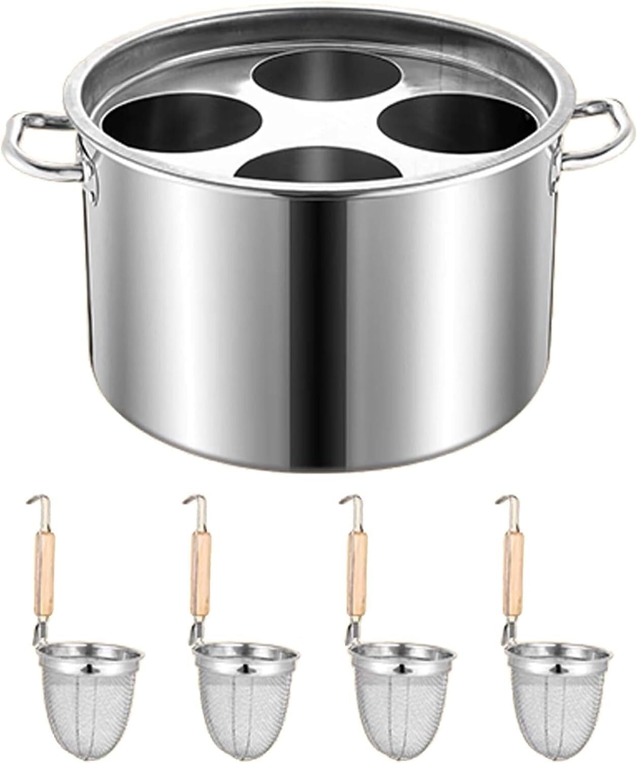 High-Quality Commercial Pasta Pot - Stainless Steel Strainer Insert Durable Versatile