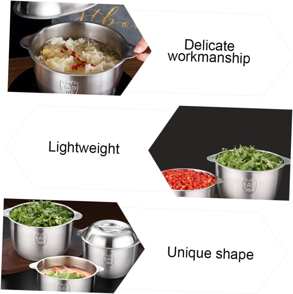 Rust-Resistant Vegetable Steamer Pot with Handles Safe and Professional Use