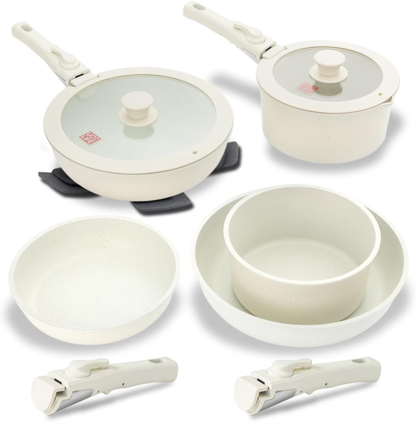 UCC LIFE Non Stick Pot and Pan Set 11Pcs