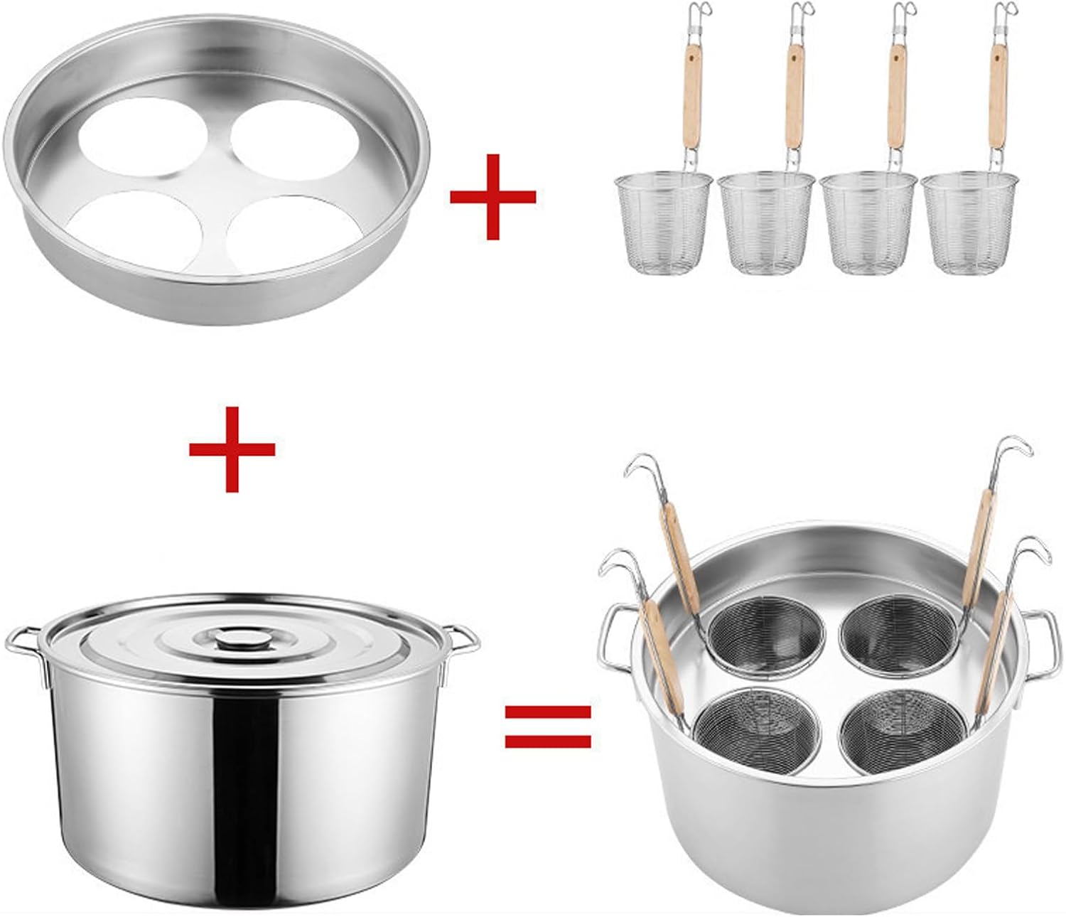 Premium Stainless Steel Pasta Pot Set for Home Restaurant Use