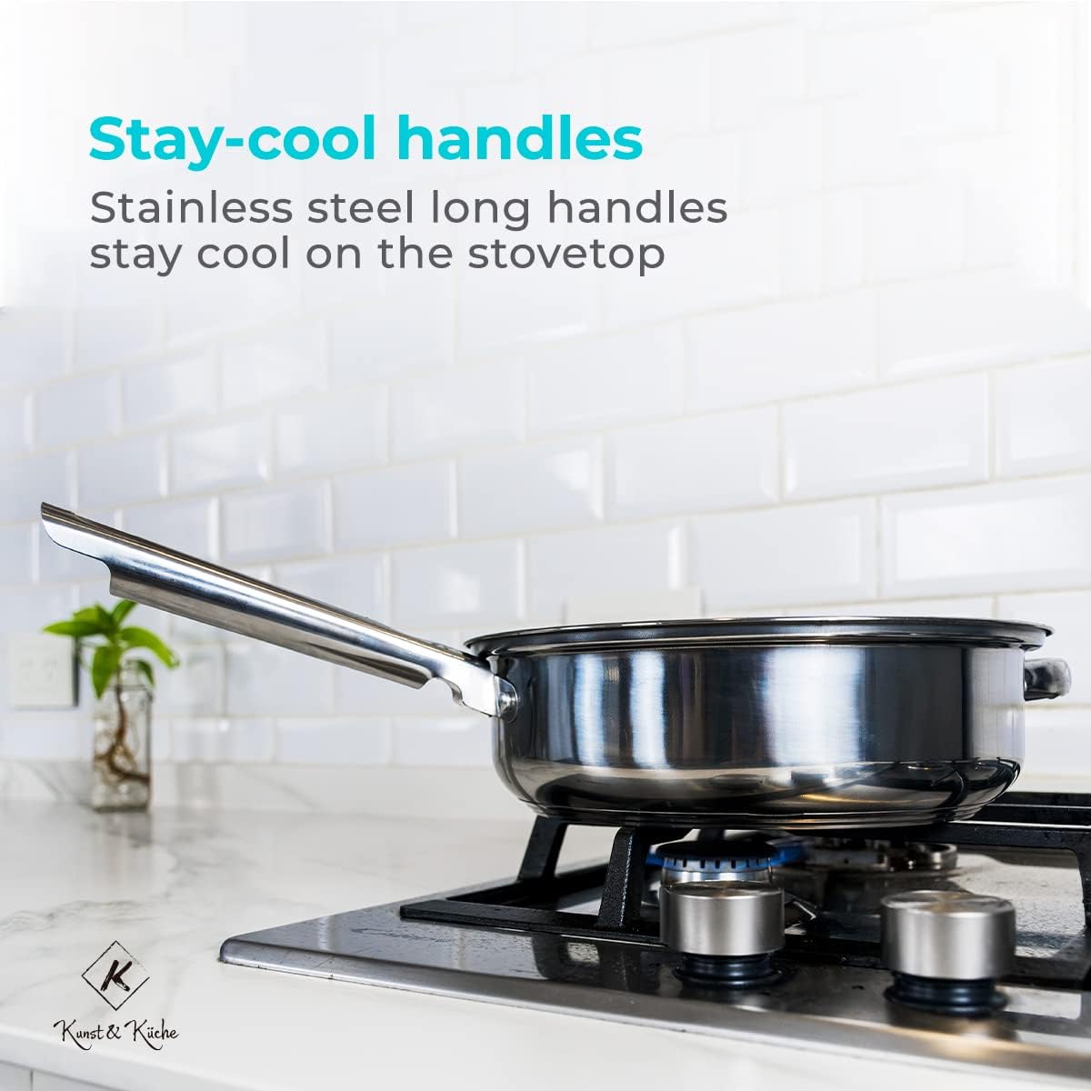 Stainless Steel 12-Piece Cookware Set Ergonomic Design for Professional Use