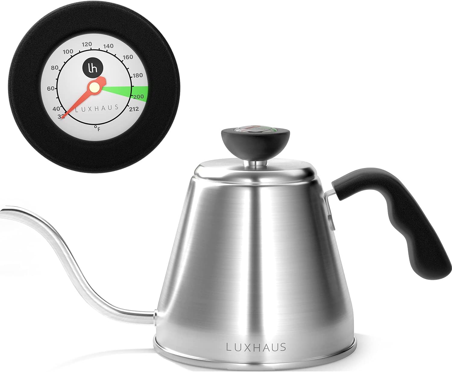 LuxHaus Gooseneck Coffee Kettle - 40oz for Home Commercial Use