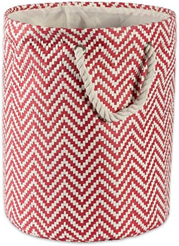 Durable Chevron Storage Bin for LaundryHamper Organization