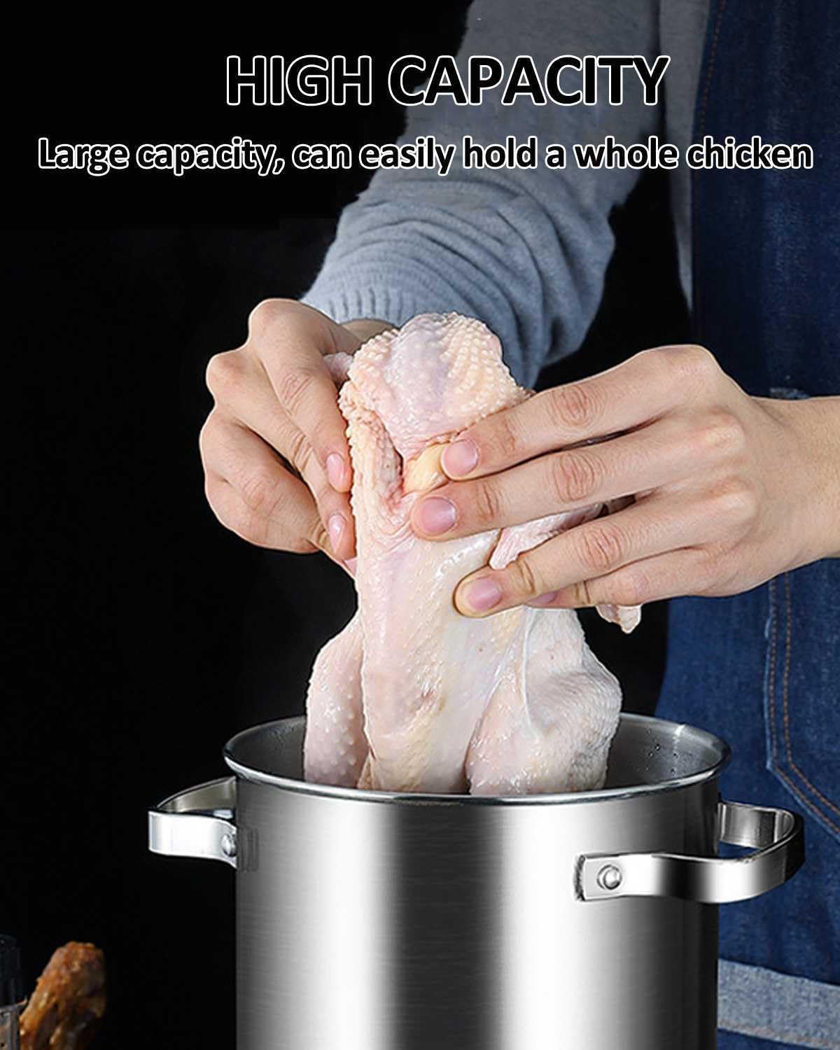 UNbit Pasta Pots Asparagus Steamer Pot 5L 304 Stainless Steel