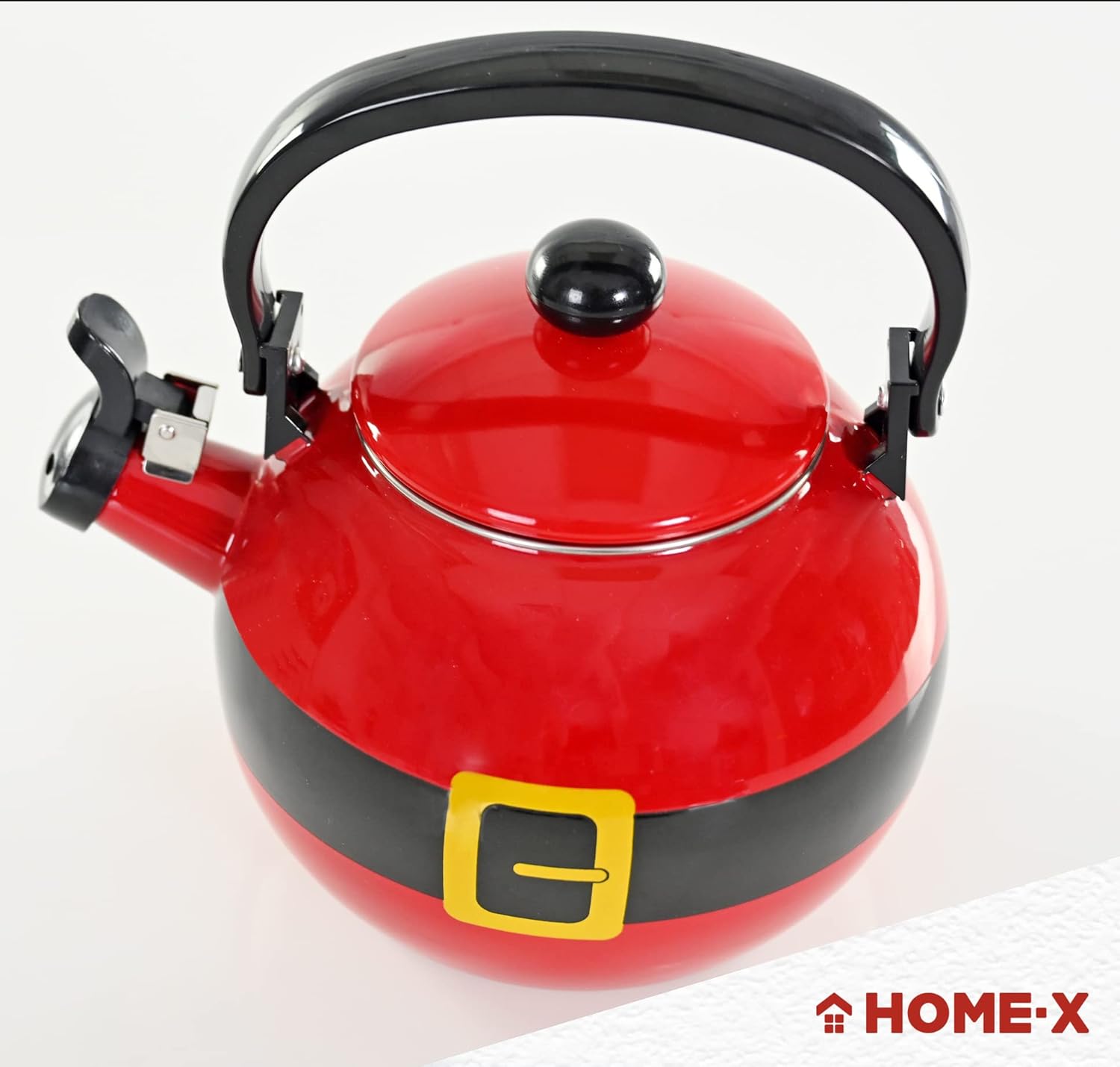 Home-X Santa Claus Whistling Tea Kettle Christmas Gift