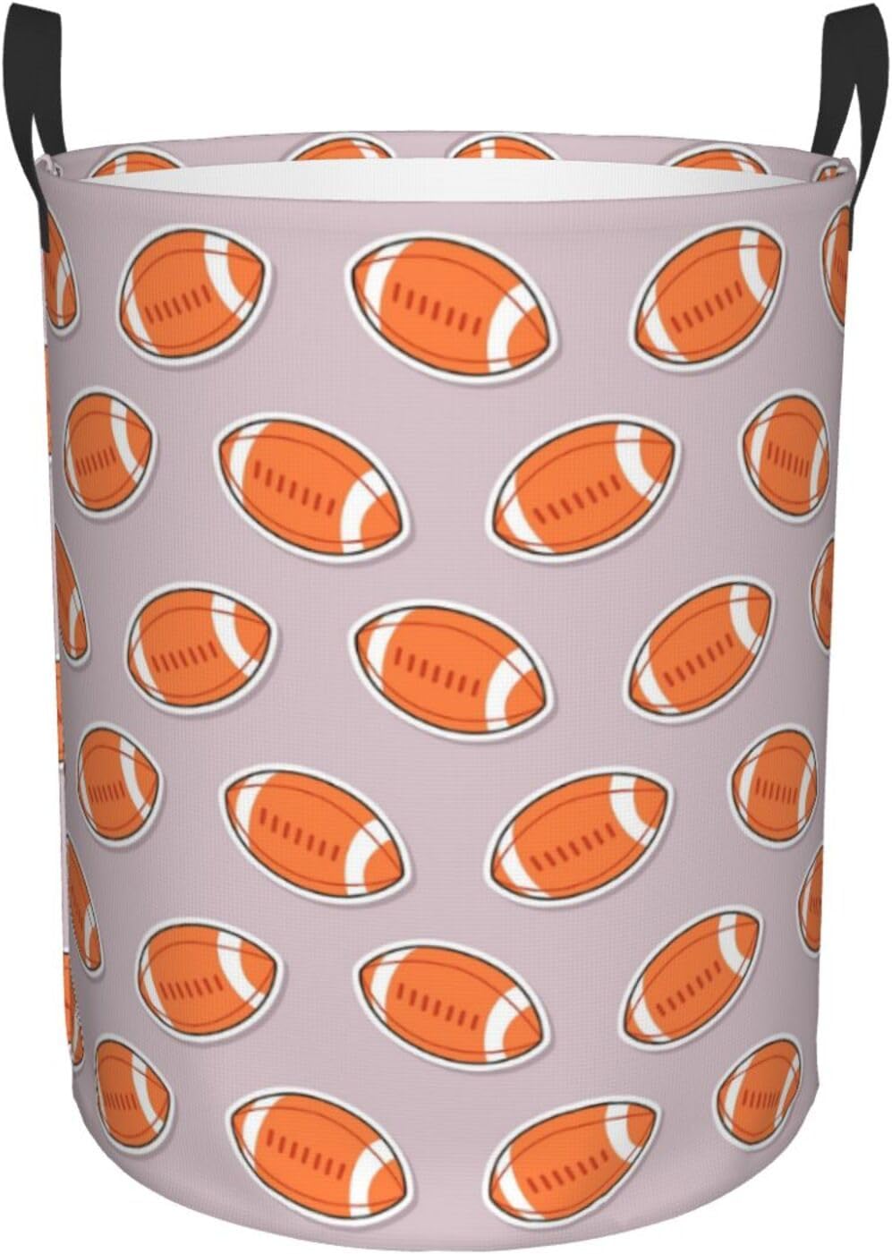 Durable American Football Collapsible Laundry Basket for Storage Travel Organization