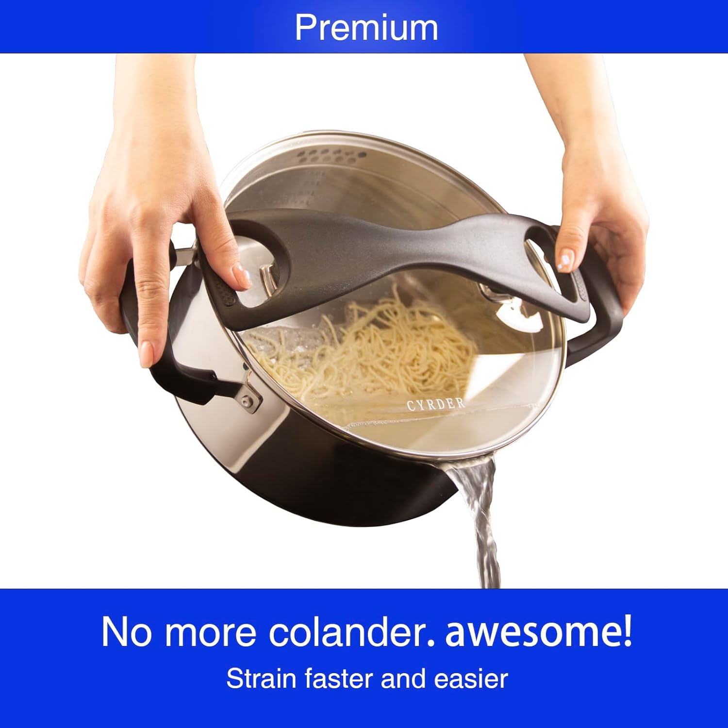 Stainless Steel Cookware Pasta Pot Durable dishwasher-safe