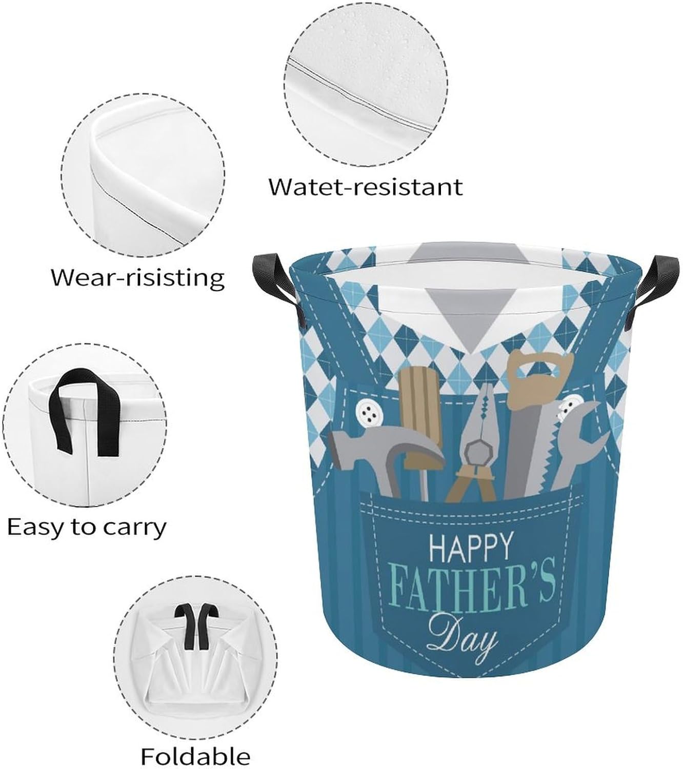 Meiko Cartoon Shirt Tools - Collapsible Laundry Basket for Home Kitchen