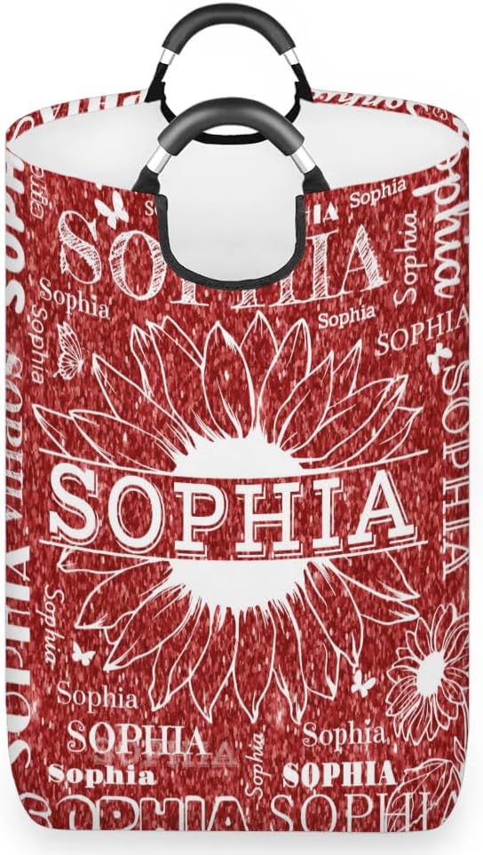 Custom Name Laundry Basket with Collapsible Design