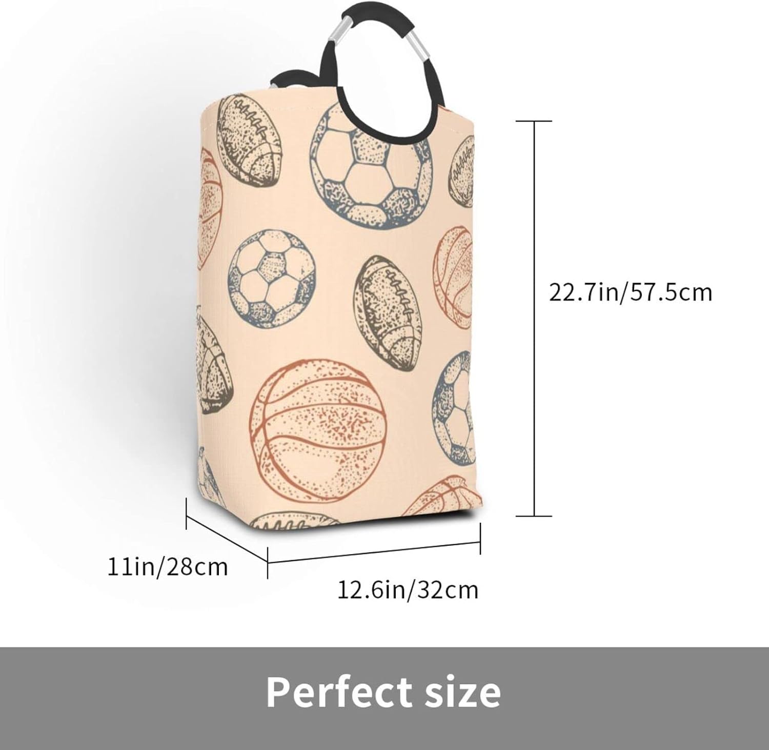 Football Foldable Laundry Hamper