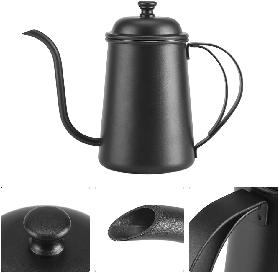 Stainless Steel 650ML Gooseneck Durable Elegant Coffee Kettle