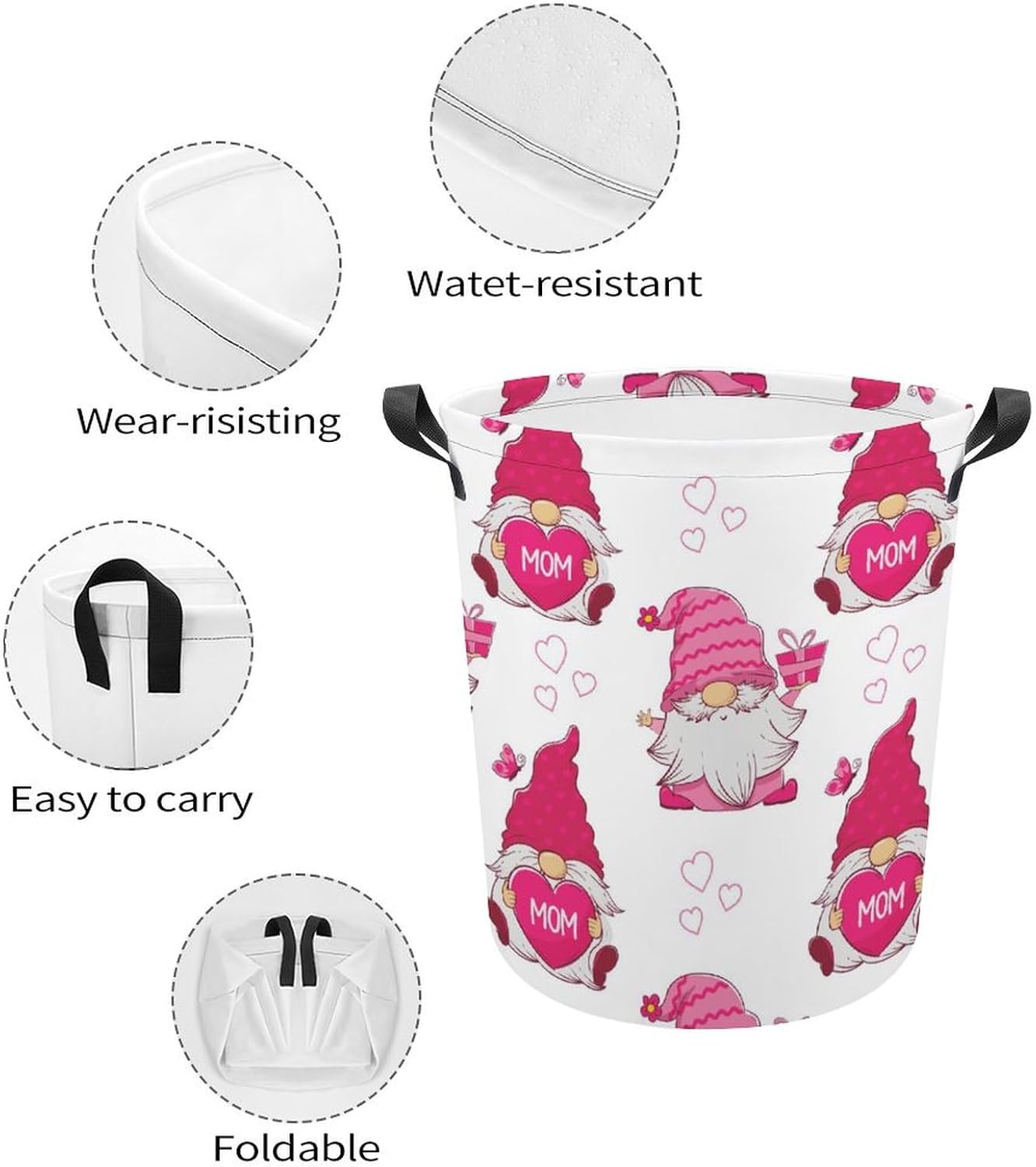 Gnomes-Theme Mothers Day Gift Organized Laundry Storage