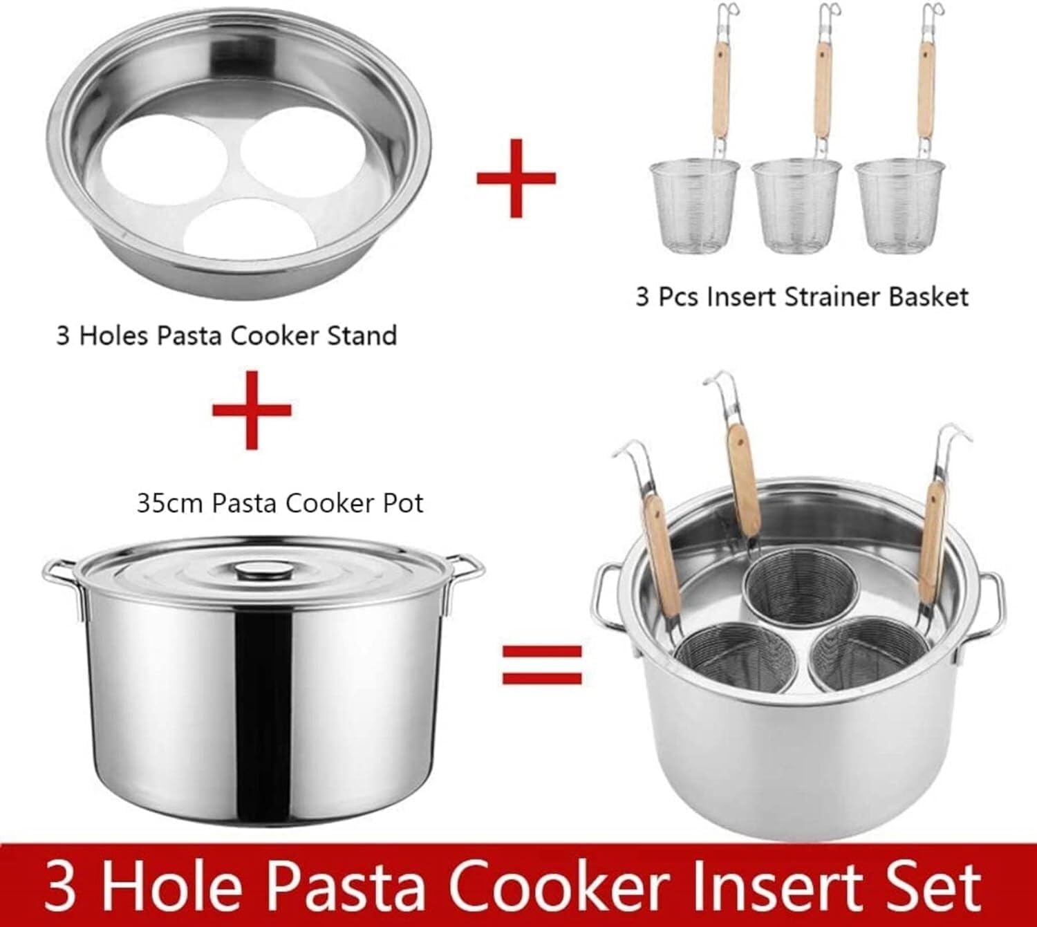 AttreX Italian-Style Pasta Pot Set