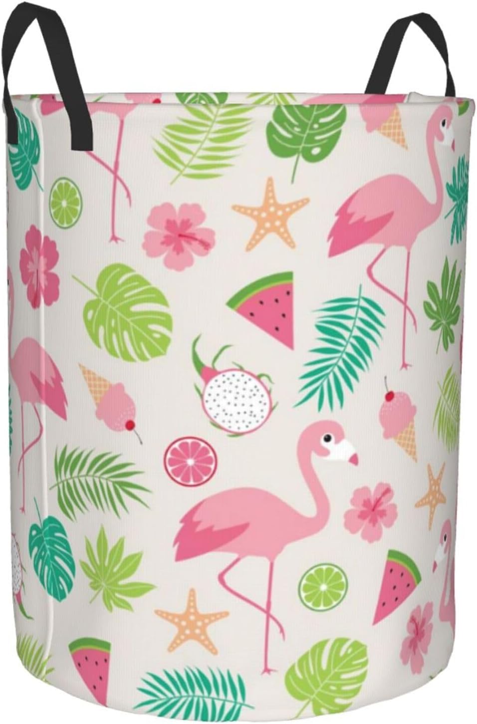 Tropical Animal Fruit Laundry Basket
