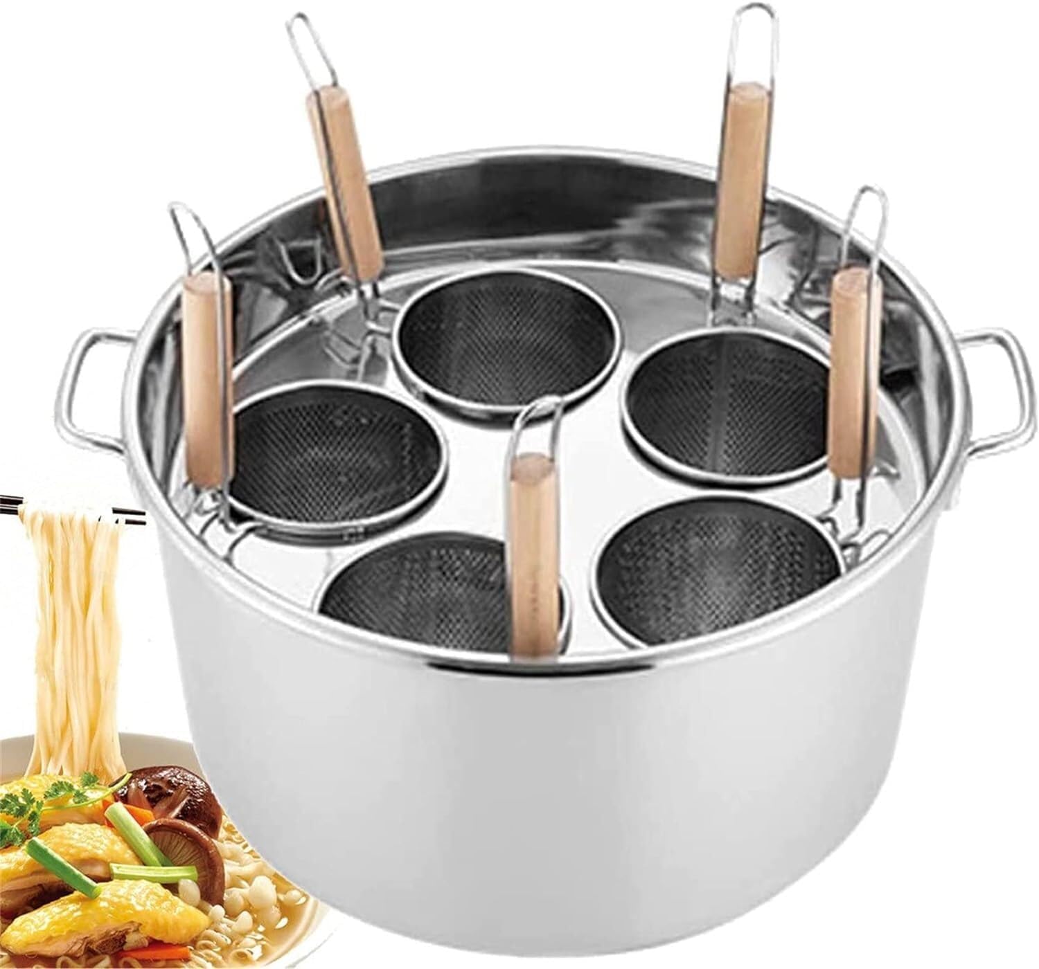 Stainless Steel Pasta Pot Large Capacity