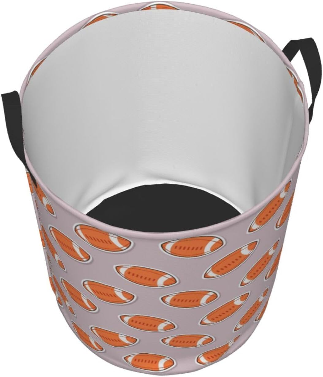 Durable American Football Collapsible Laundry Basket for Storage Travel Organization