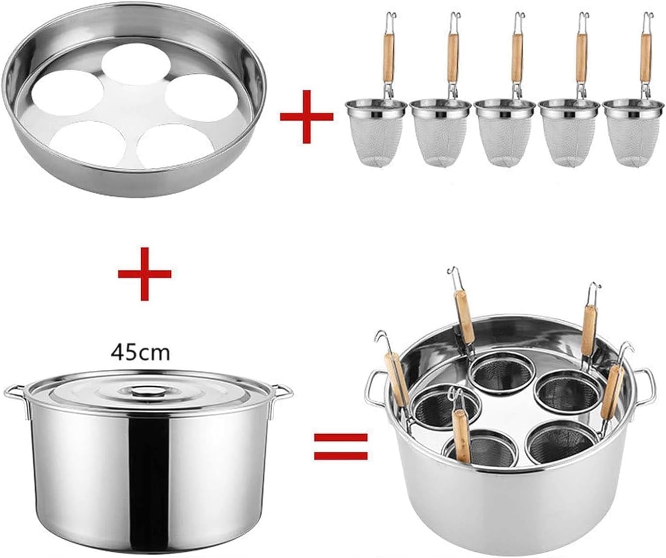 Stylish Pasta Pot with Colander for Home Kitchen and RestaurantsEasy to Use