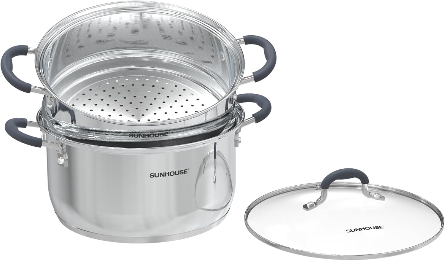 Sunhouse 33 Quarts Steamer Pot 2-Tier