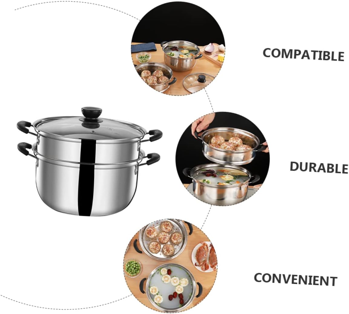 Stainless Steel Steam Pot for Home Kitchen