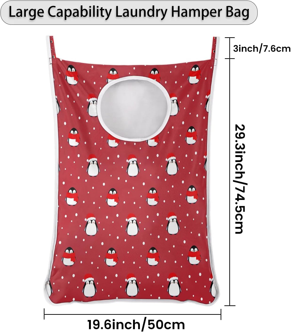 Hanging Penguin Laundry Hamper