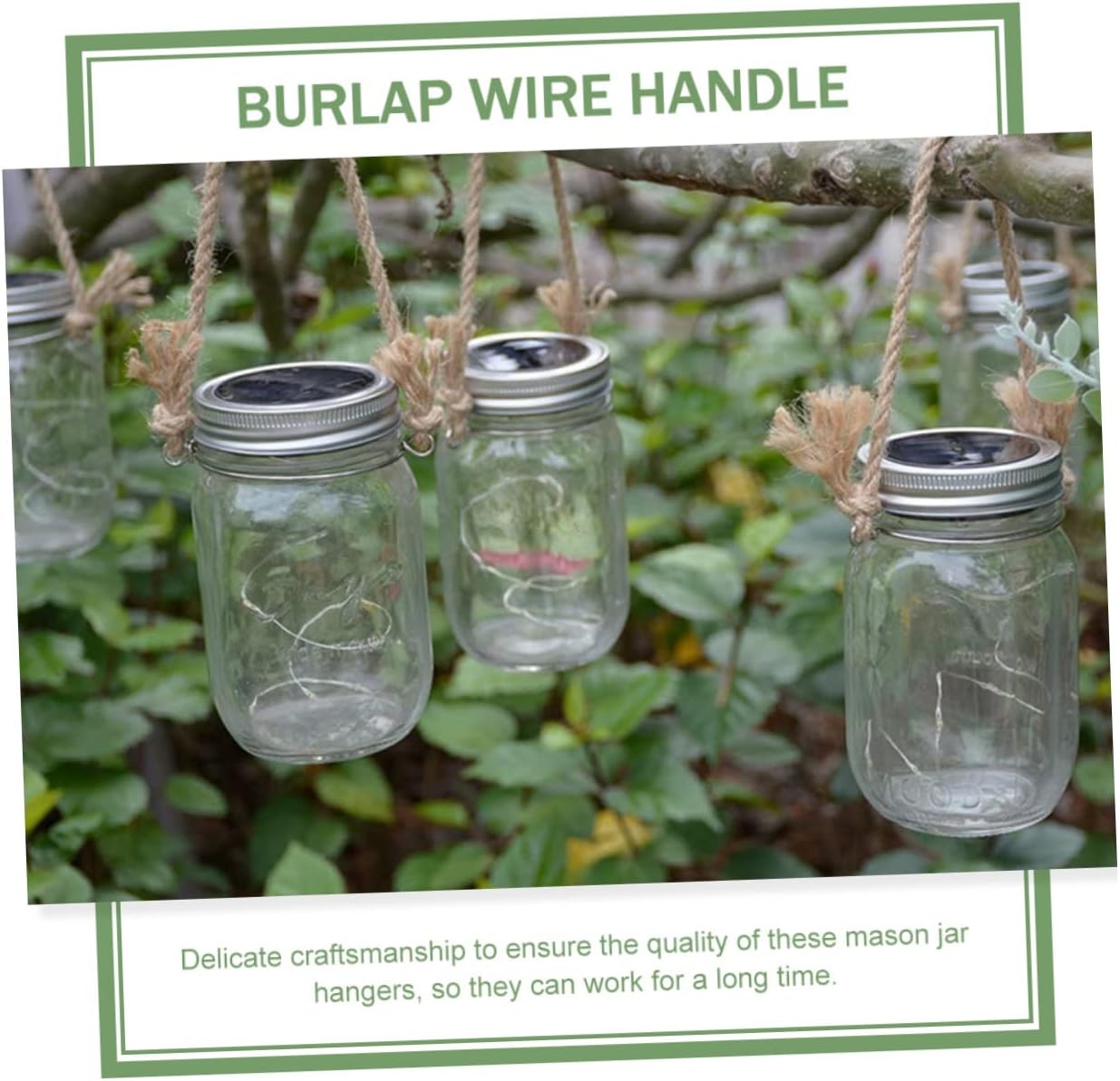 STOBAZA 6-Piece Mason Jar Hangers Aluminum Rugged Durable