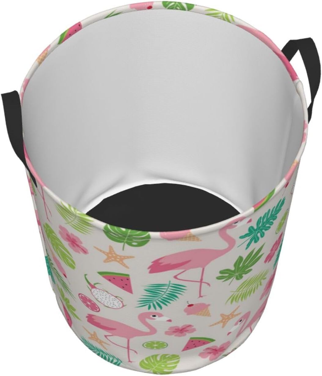 Tropical Animal Fruit Laundry Basket