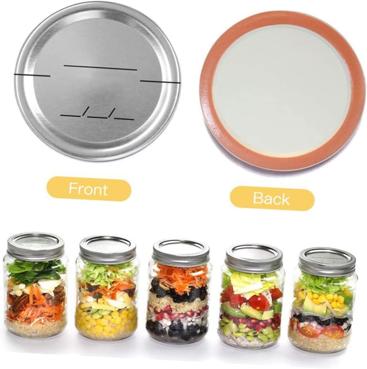 30 Mason Jar Lids Set Elegant Canning Covers for Your Mason Jars