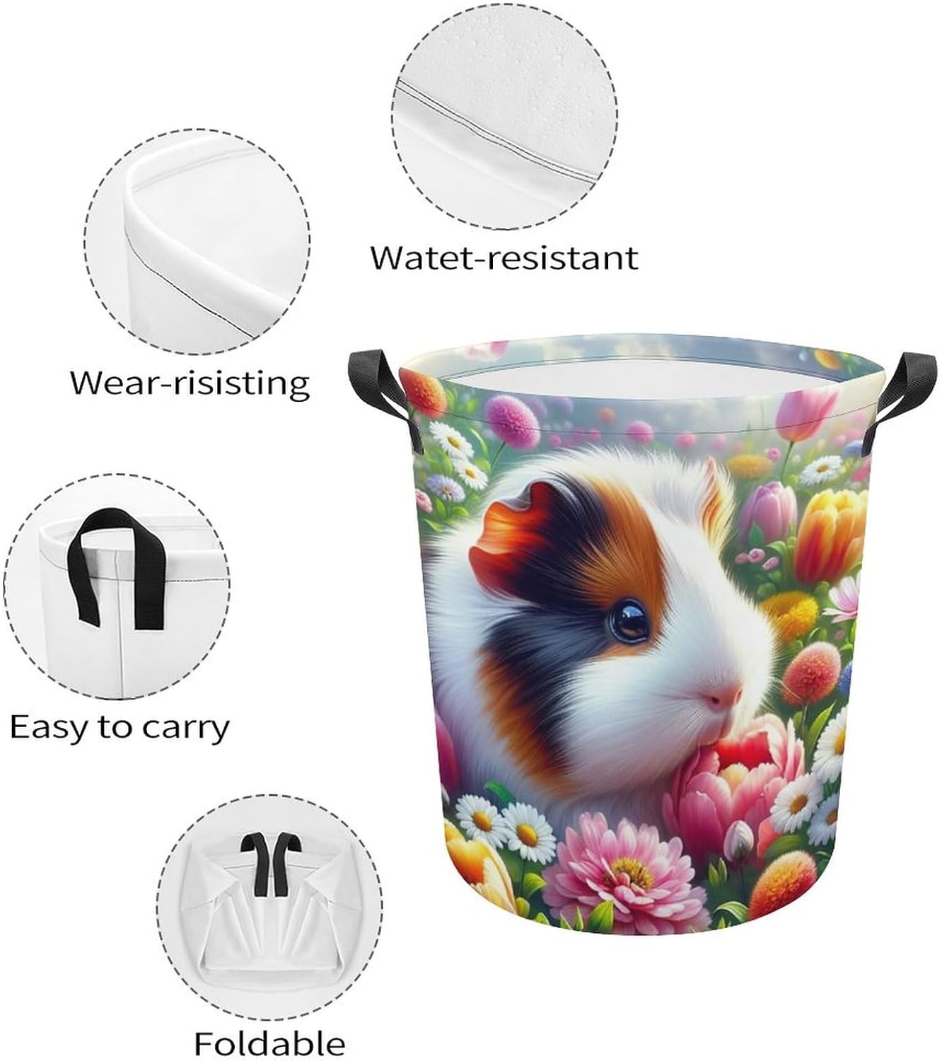 Meiko Guinea Pig Cute Laundry Hamper