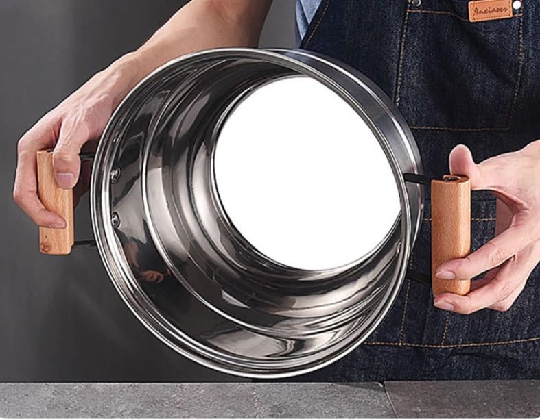 TEMKIN Stainless Steel Steamer Cooking Pot Pan Set 3-Tier Maker