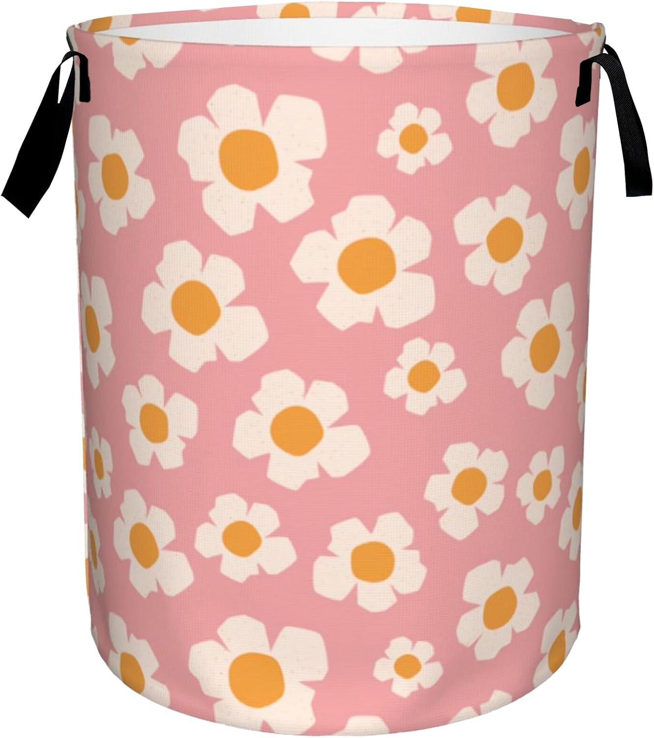 Large Retro Storage Bin Fits 16x20inch Collapsible Diary Floral Pattern