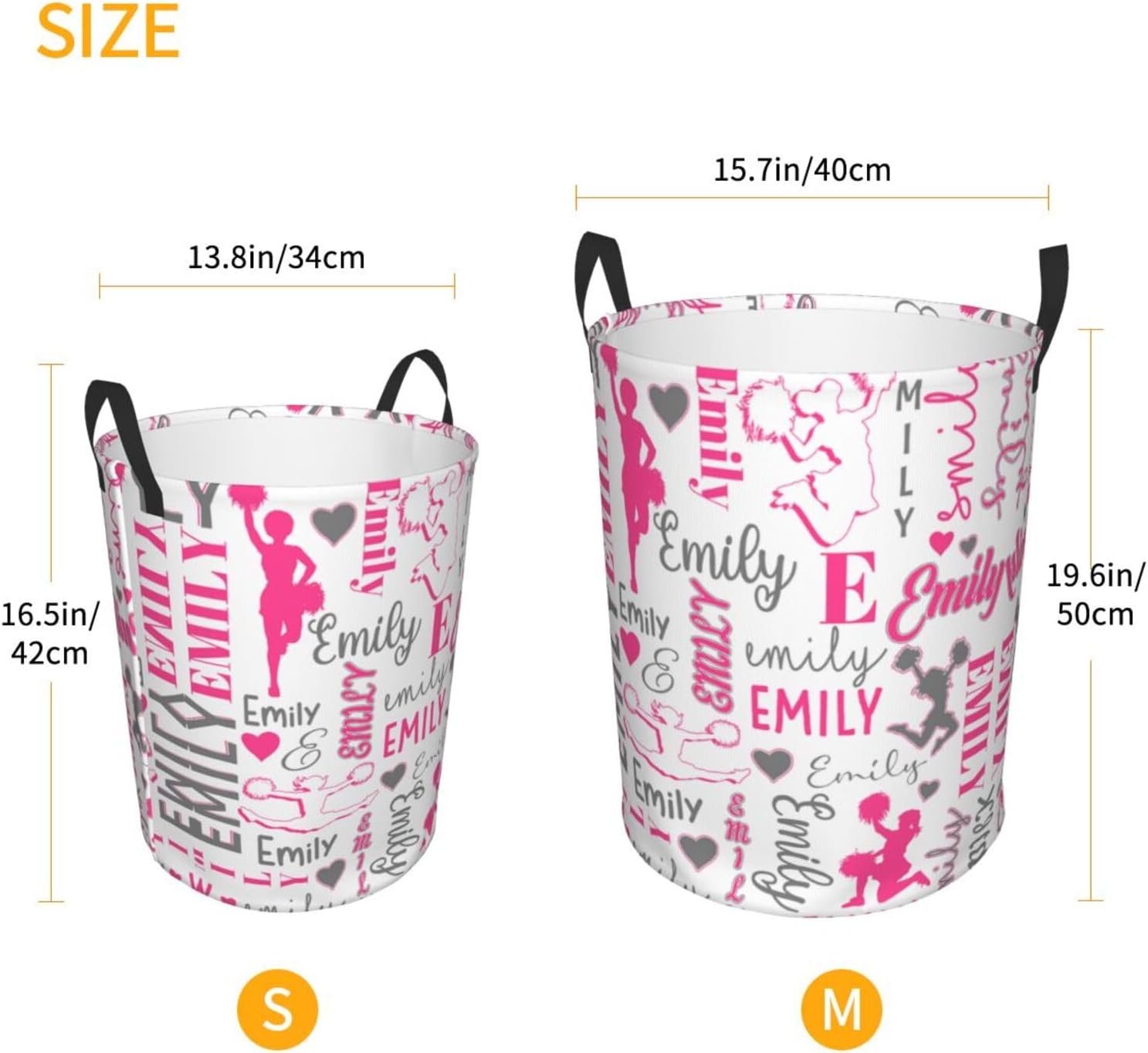 Personalized Baby Name Laundry Basket Storage Solution for Kids and Adults