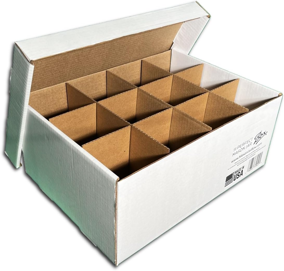 Mason Jar Storage Boxes for 12 Pints