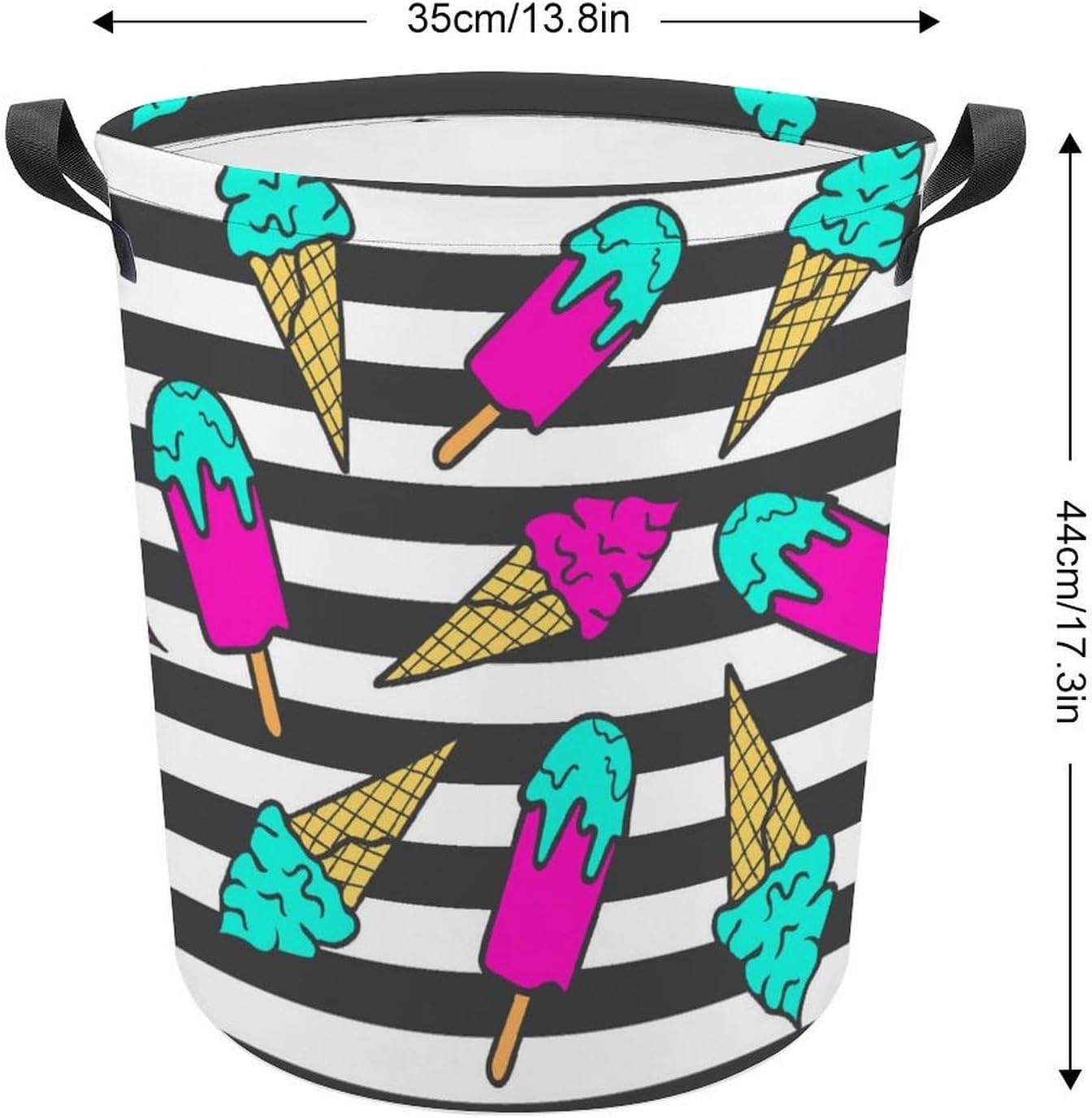 Compact Colorful Summer Laundry Hamper