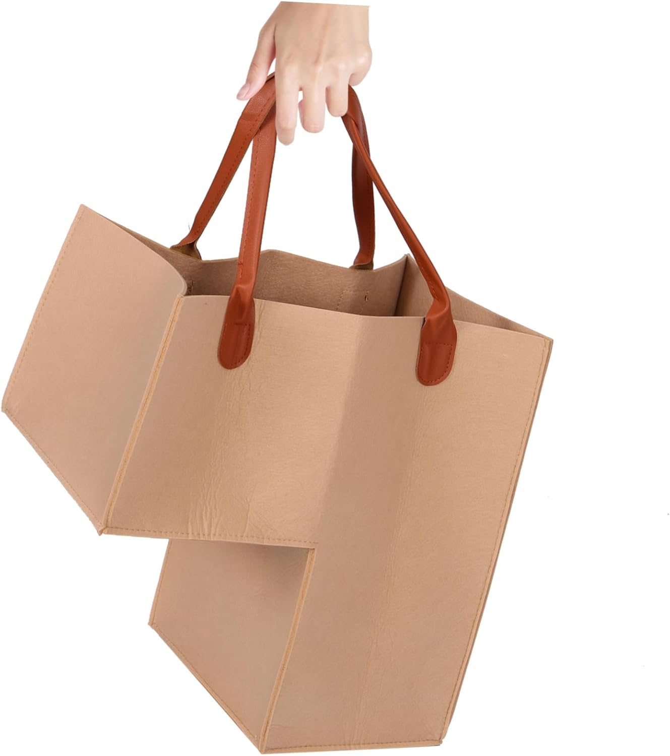 Ergonomic Felt Folding Laundry Hamper