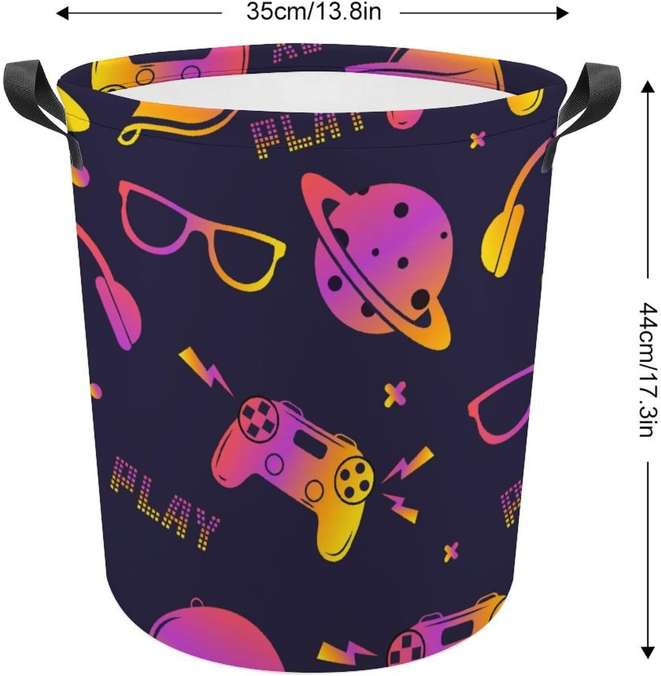 Seamless Play Pattern Laundry Hamper
