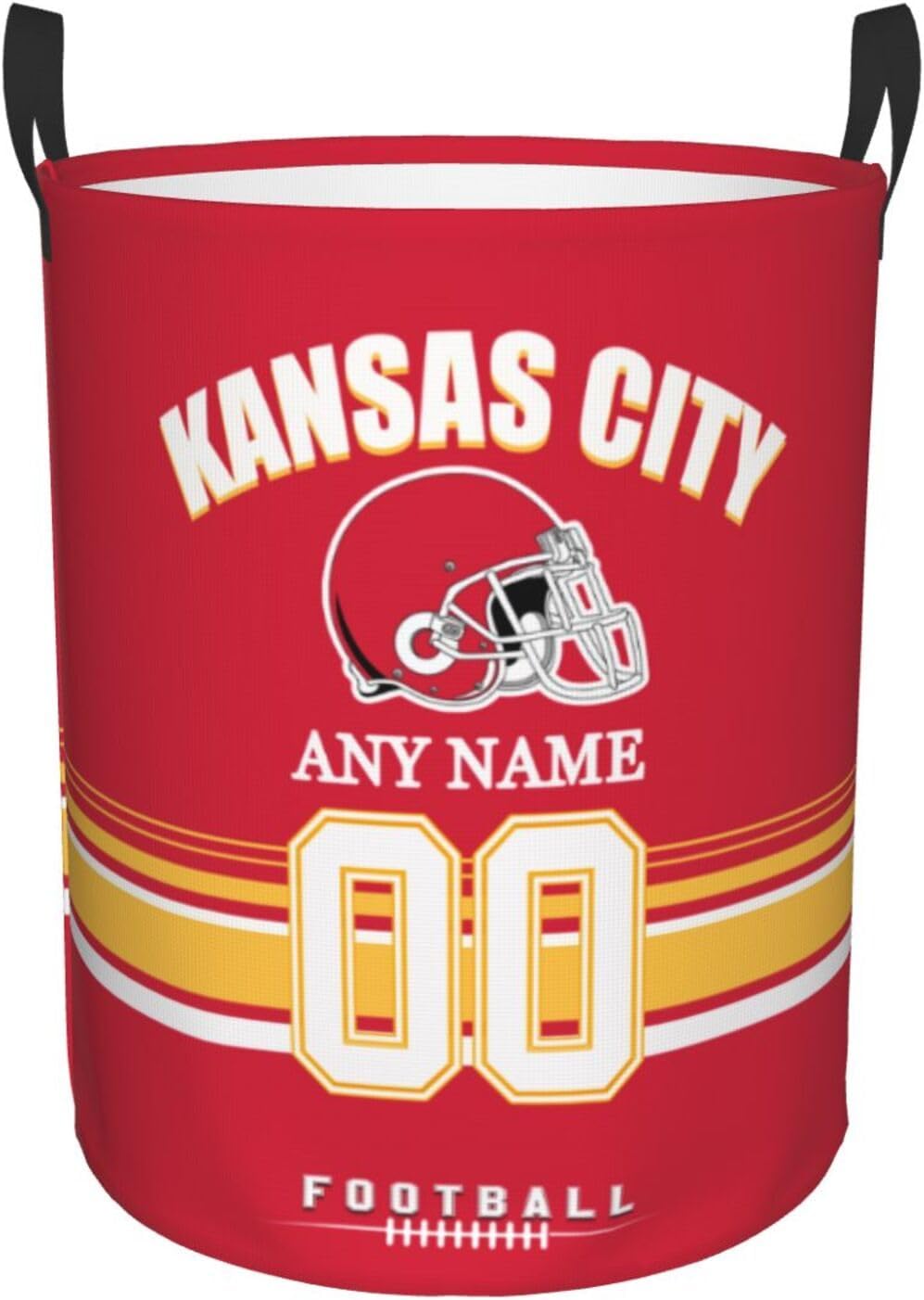 Personalized Football-Style Laundry Hamper