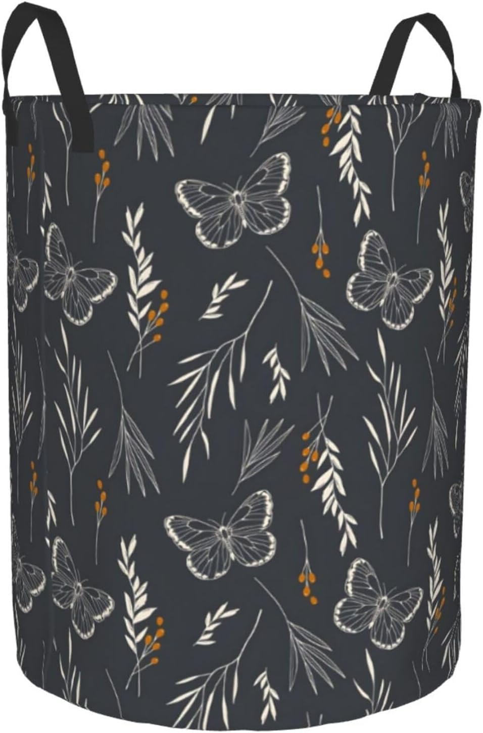 Weekend Get-Away Butterfly Laundry Hamper Collapsible with Handles 100 polyester